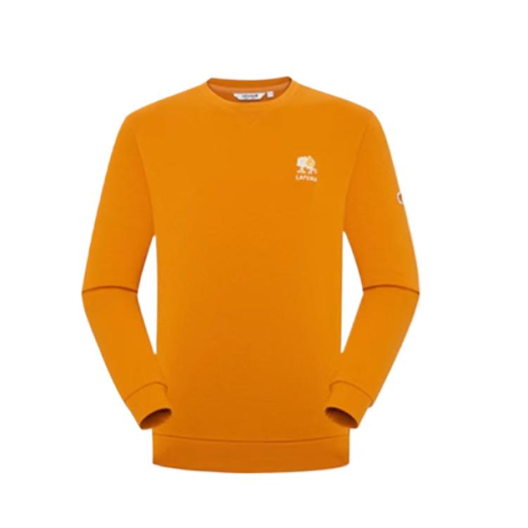 Lafuma FW/AW24 Solid Color Comfy Crewneck Sweatshirt Caramel Brown LMTS4CW61