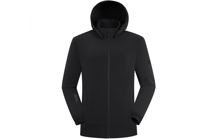 Lafuma Lightweight Black Outdoor Windproof UV-Resistant Hiking Jacket LMJA2BF38