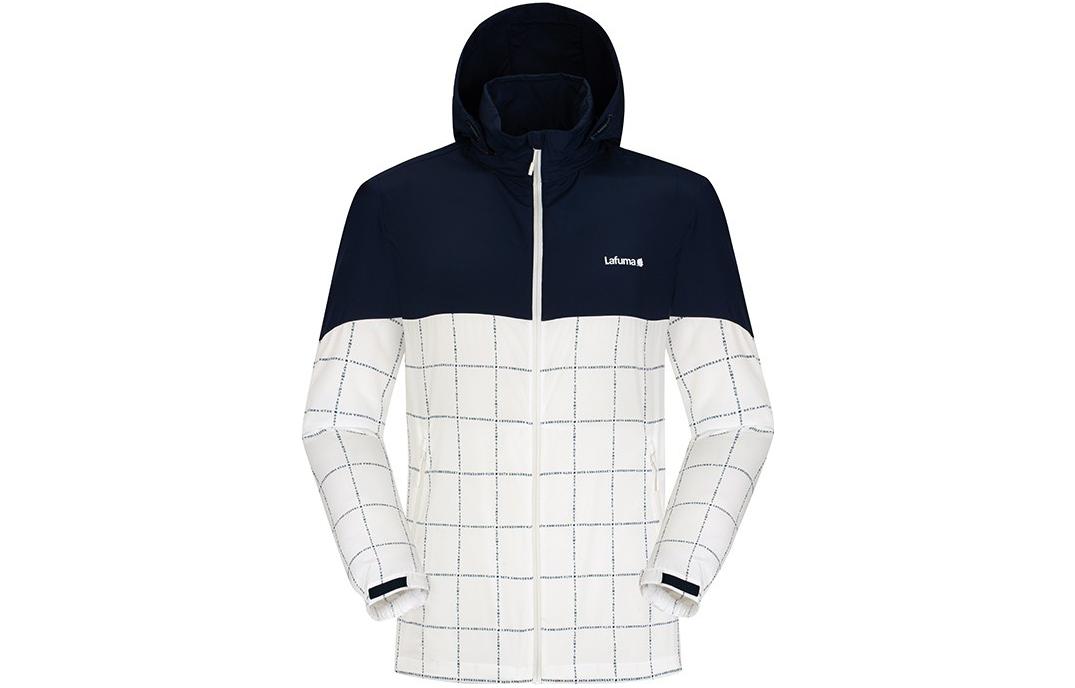 Lafuma Outdoor Hiking Jacket with Colorblock Plaid Print Design LMJA2AF58