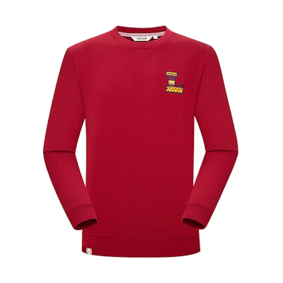 Lafuma Outdoor Letter Embroidery Colorblock Crewneck Sweatshirt - LMTS3CW87