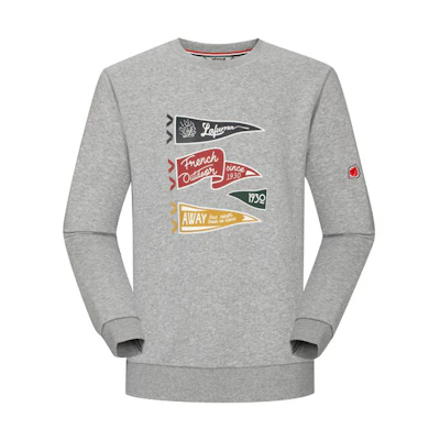 Lafuma Outdoor Loose Fit Pullover Crewneck Sweatshirt with Letter Print LMTS1CW25