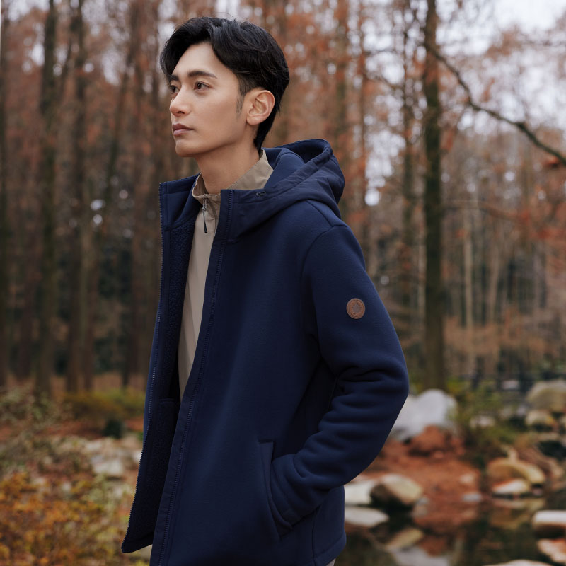 Lafuma Solid Color Fleece Zip Hoodie Jacket for Men. LMJA4CR65 圖 9