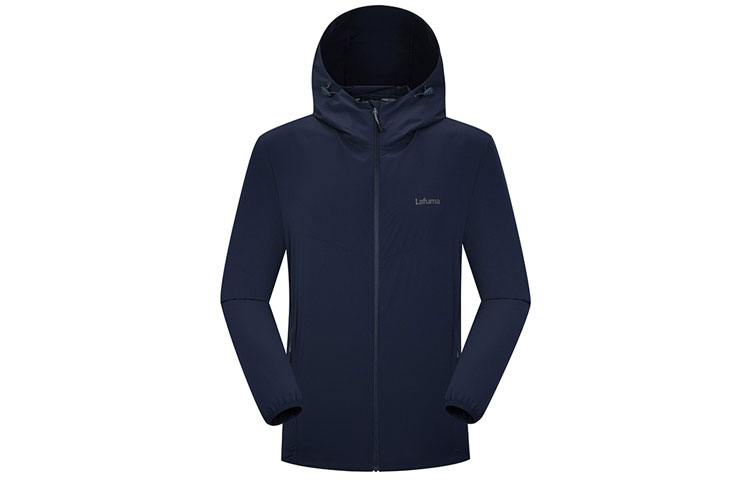 Lafuma Solid Color Hooded Outdoor Travel Jacket Long Sleeve Casual LMJA3BF12