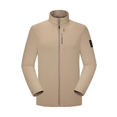 Lafuma Solid Color Long-Sleeve Casual Jacket with Cuff Logo Patch LMJA3AF02
