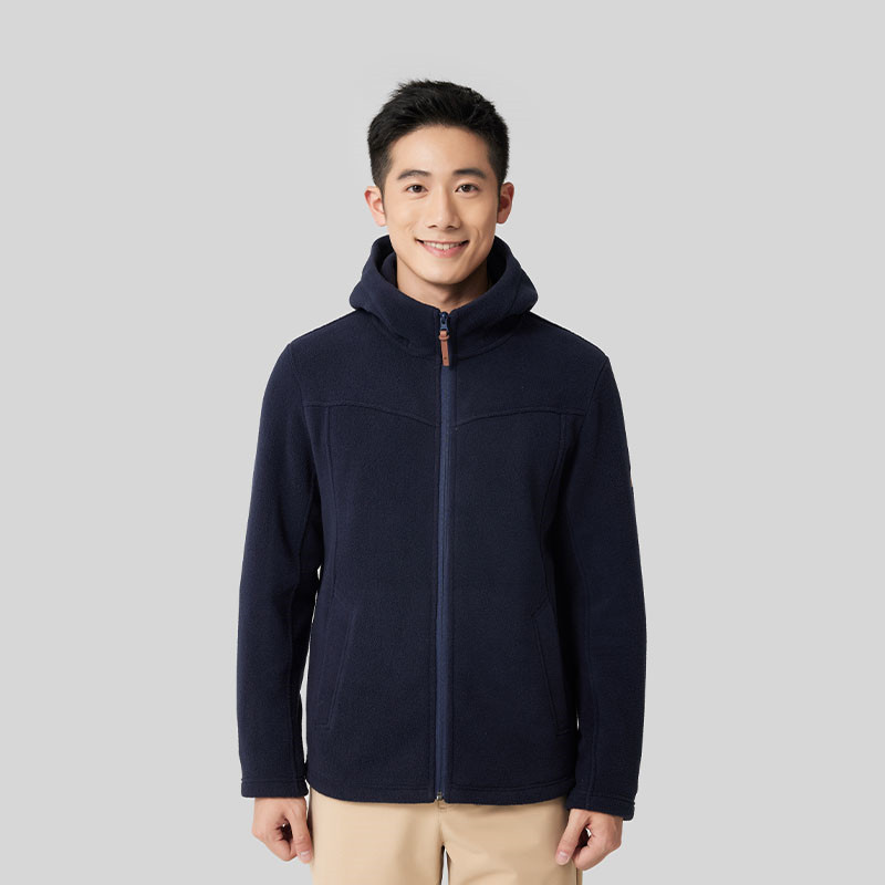 Lafuma Solid Color Outdoor Fleece Hooded Jacket for Men. LMJA3CR65 圖 4