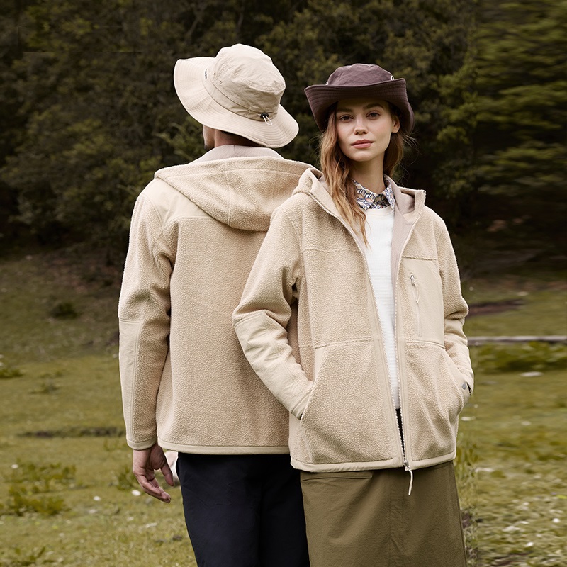 Lafuma Unisex Fleece Hoodie Jacket Outdoor Thickened Loose Patchwork Design LMJA3CR69 圖 4