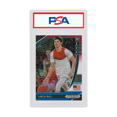 LaMelo Ball 2020-21 Panini Prizm Draft Picks Basketball Rookie Red/White/Blue #43