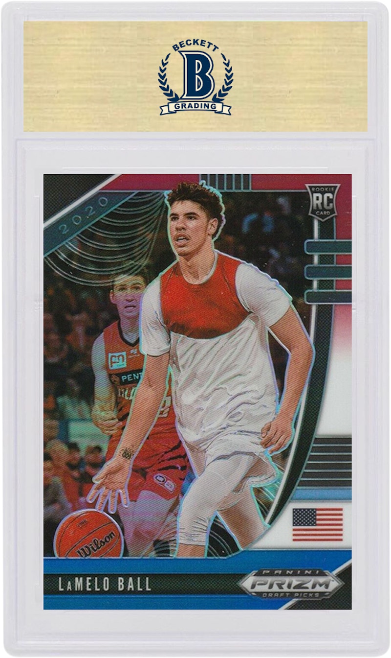 Order LaMelo Ball 2020-21 Panini Prizm Draft RC Merah/Putih/Biru #43篮球卡