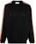 Buy Sudadera Lanvin Negra con Logo Bordado y Rayas Cuello Redondo. RM-SS0004-J212-H2310