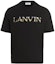 Order Camiseta Negra Lanvin con Logo Bordado y Cuello Redondo. RM-TS000-5J20-710