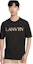 Sizing Camiseta Negra Lanvin con Logo Bordado y Cuello Redondo. RM-TS000-5J20-710