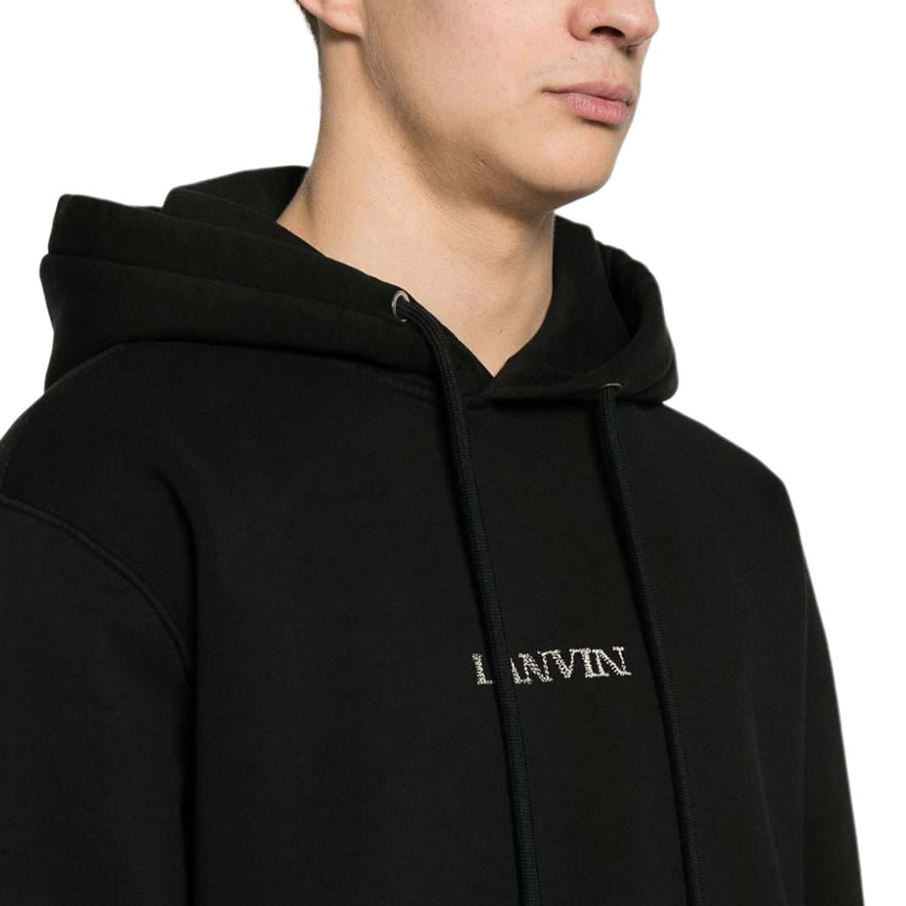 Details for Sudadera con Capucha Lanvin Negra con Logo Estampado. RU-HO0009-J110-P2410