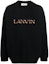 Order Sudadera Lanvin Negra Ajustada con Bordado de Letras en el Pecho. RM-SS0004-J209-A2310