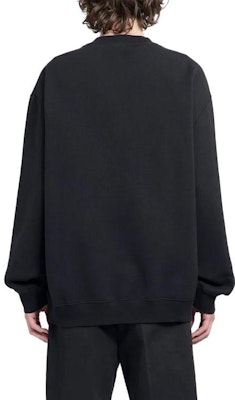 Sudadera Lanvin Negra Ajustada con Bordado de Letras en el Pecho. RM-SS0004-J209-A2310 Shop Sudadera Lanvin Negra Ajustada con Bordado de Letras en el Pecho. RM-SS0004-J209-A2310