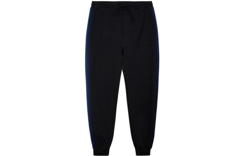 Order Pantalones Deportivos Anchos Negros con Patrón de Lanvin RM-TR0061-4933-A21