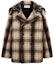 Buy Lanvin Checkered Long Sleeve Coat Beige RM-OU0105-5042-H210502
