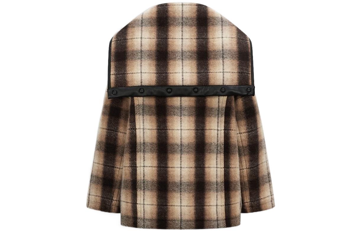 Lookbook Lanvin  Checkered Long Sleeve Coat Beige RM-OU0105-5042-H210502