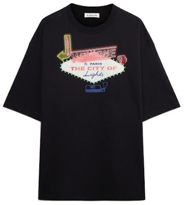 Camiseta Lanvin de Manga Corta con Cuello Redondo y Estampado Gráfico. RM-TS0009-J197-P2210 Order Camiseta Lanvin de Manga Corta con Cuello Redondo y Estampado Gráfico. RM-TS0009-J197-P2210