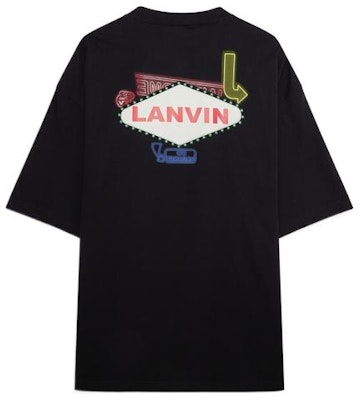 Camiseta Lanvin de Manga Corta con Cuello Redondo y Estampado Gráfico. RM-TS0009-J197-P2210 Lookbook Camiseta Lanvin de Manga Corta con Cuello Redondo y Estampado Gráfico. RM-TS0009-J197-P2210