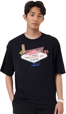 Camiseta Lanvin de Manga Corta con Cuello Redondo y Estampado Gráfico. RM-TS0009-J197-P2210 Shop Camiseta Lanvin de Manga Corta con Cuello Redondo y Estampado Gráfico. RM-TS0009-J197-P2210