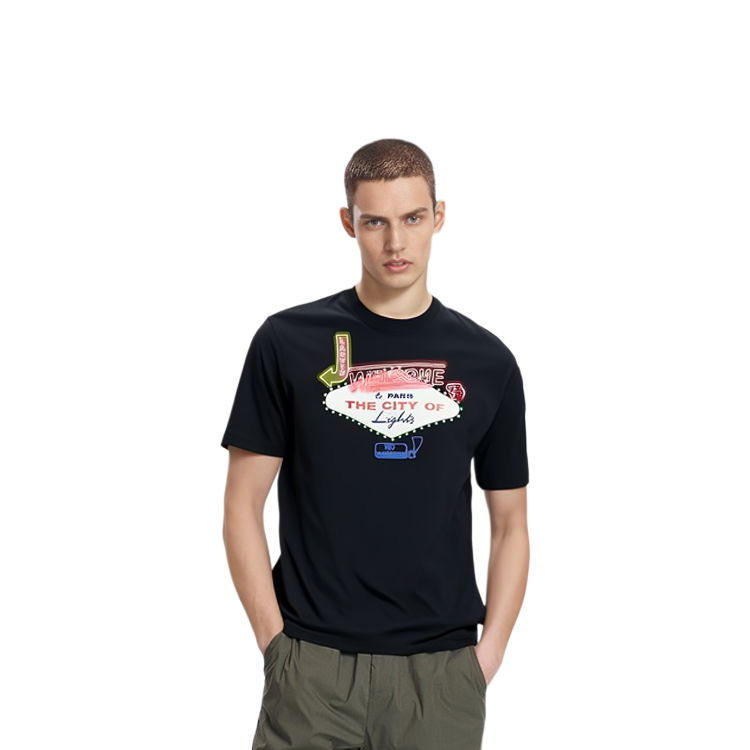 Purchase Camiseta Lanvin de Manga Corta con Cuello Redondo y Estampado Gráfico. RM-TS0009-J197-P2210