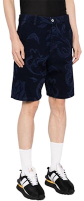Lanvin Shorts de Mezclilla Índigo de Tiro Medio con Estampado Gráfico y Cremallera. RM-TR0138-D080-E2429 Purchase Lanvin Shorts de Mezclilla Índigo de Tiro Medio con Estampado Gráfico y Cremallera. RM-TR0138-D080-E2429