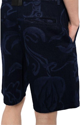 Lanvin Shorts de Mezclilla Índigo de Tiro Medio con Estampado Gráfico y Cremallera. RM-TR0138-D080-E2429 Details for Lanvin Shorts de Mezclilla Índigo de Tiro Medio con Estampado Gráfico y Cremallera. RM-TR0138-D080-E2429