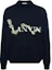 Buy Sweater Knit Lanvin Navy Blue Round Neck dengan Cetakan Huruf. RM-PO0040-K031-P24277