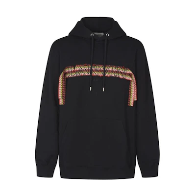 Lanvin Oversized Logo Pullover Hoodie Black. RM-HO0009-J199-A23010