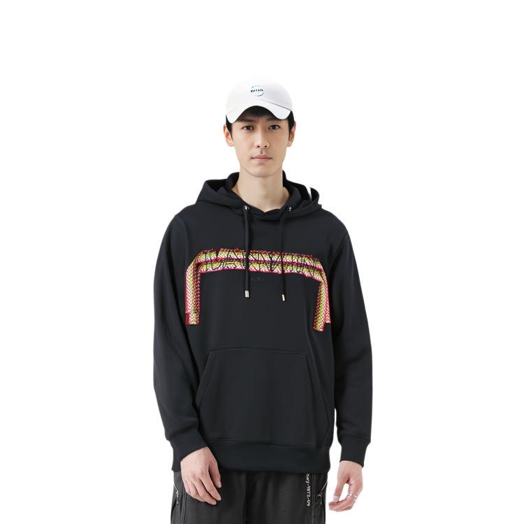 Shop Sudadera con Capucha Negra Lanvin Oversized Logo. RM-HO0009-J199-A23010