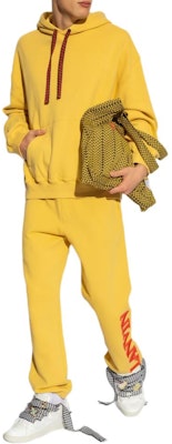 Sudadera con capucha amarilla de color sólido Lanvin. RU-HO0005-J115-P24810 Lookbook Sudadera con capucha amarilla de color sólido Lanvin. RU-HO0005-J115-P24810