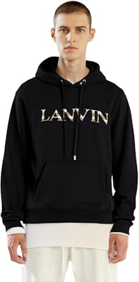 朗万黑色印花徽标卫衣 RM-HO0010J-209-A2210 Details for 朗万黑色印花徽标卫衣 RM-HO0010J-209-A2210