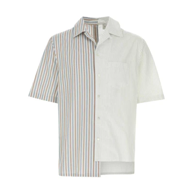 Lanvin Striped Collared Short Sleeve Button-Up Shirt Multicolor. RM-SI0014-5851-P24654