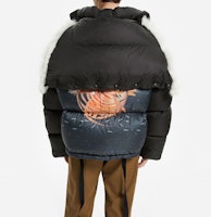 Purchase Lanvin 冬季黑色連帽羽絨外套字母印花設計 RM-OU0112-O001-H21S1