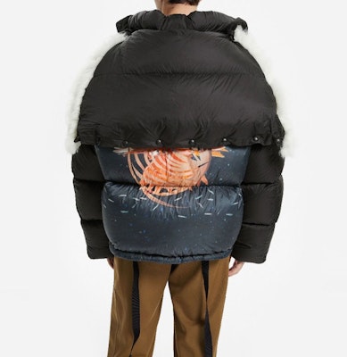 Lanvin Jaket Musim Dingin Hitam Hoodie Puffer dengan Desain Huruf. RM-OU0112-O001-H21S1 Purchase Lanvin Jaket Musim Dingin Hitam Hoodie Puffer dengan Desain Huruf. RM-OU0112-O001-H21S1