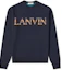 Buy Lanvin Sweater Bulu dengan Logo Crewneck Lengan Panjang - Biru. RM-PO0040-K202-P22291