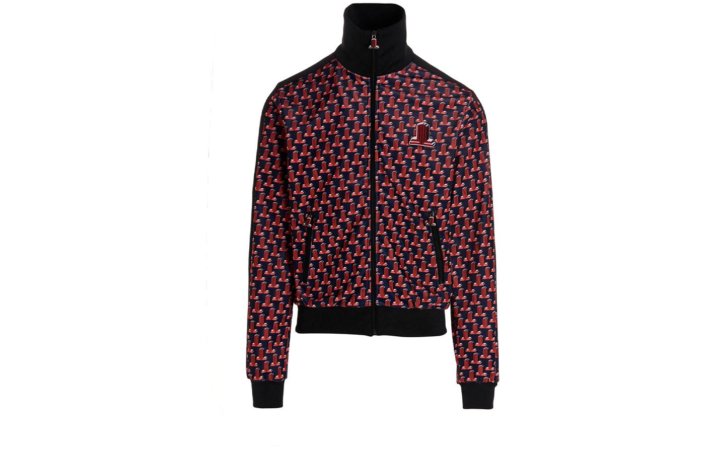 Lanvin All-Over Print Zip Jacket Black RMSS0003-5159-P223524