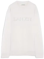 Lanvin Beige Crewneck Sweatshirt with Letter Print Long Sleeves RM-SS0004-J210-A23042 Lanvin Beige Crewneck Sweatshirt with Letter Print Long Sleeves RM-SS0004-J210-A23042