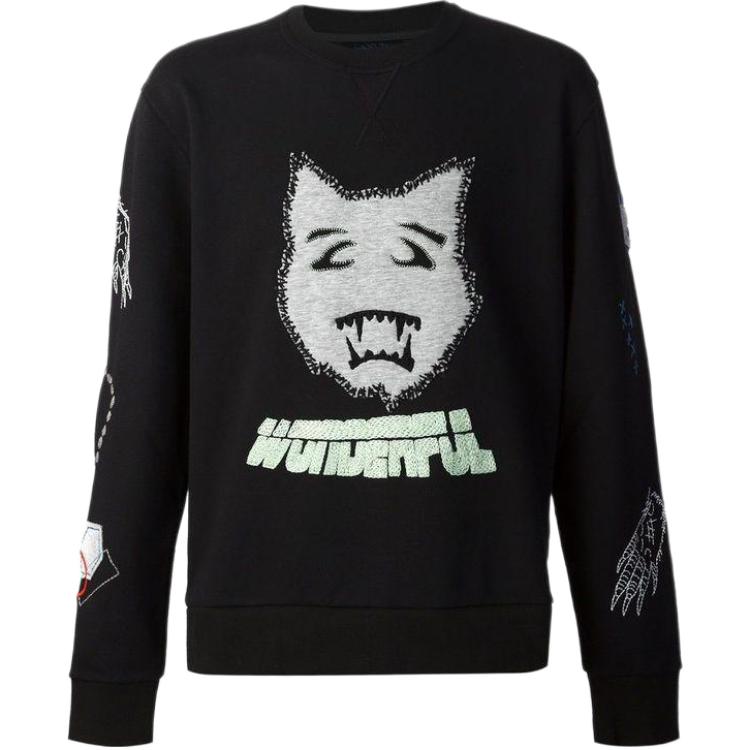 Lanvin Black Graphic Logo Print Sweatshirt RMJE0016A15-10