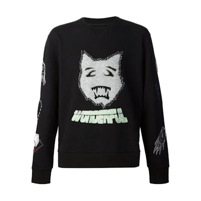 Lanvin Black Graphic Logo Print Sweatshirt RMJE0016A15-10