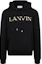 Buy Lanvin 黑色連帽衫 字母印花套頭設計 RM-HO0010-J209-A22