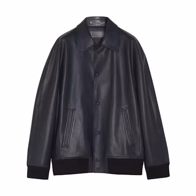 Lanvin Black Solid Color Collared Slim-Fit Long Sleeve Jacket RM-OU0208-L048-A231948