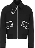 Lanvin Black Zip-Up Collared Long-Sleeve Jacket RM-JA0128-5391-A2210 Lanvin Black Zip-Up Collared Long-Sleeve Jacket RM-JA0128-5391-A2210