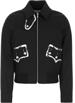Lanvin Black Zip-Up Collared Long-Sleeve Jacket RM-JA0128-5391-A2210 Buy Lanvin Black Zip-Up Collared Long-Sleeve Jacket RM-JA0128-5391-A2210