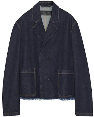 Lanvin Blue Button-Up Jacket with Folded Collar Long Sleeves RM-JA0335-D006-A232946 Buy Lanvin Blue Button-Up Jacket with Folded Collar Long Sleeves RM-JA0335-D006-A232946