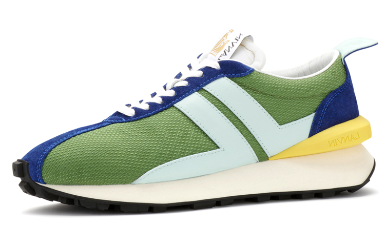 Buy Lanvin 浪凡 網狀 Bumpr 復古運動鞋 綠色