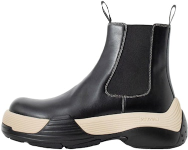 Lanvin浪凡 小牛皮 厚底圓頭 短筒 切爾西靴 男款 黑色 Buy Lanvin浪凡 小牛皮 厚底圓頭 短筒 切爾西靴 男款 黑色