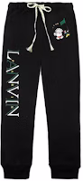 Lanvin Capsule Letter Print Drawstring Knit Sweatpants Black. RM-TR0022-J006-E2110 Lanvin Capsule Letter Print Drawstring Knit Sweatpants Black. RM-TR0022-J006-E2110