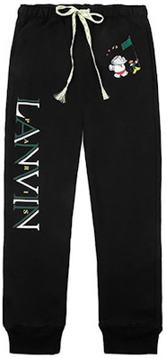 Pantalones Jogger de Punto con Letras Lanvin Capsule con Cordón Negro. RM-TR0022-J006-E2110 Buy Pantalones Jogger de Punto con Letras Lanvin Capsule con Cordón Negro. RM-TR0022-J006-E2110