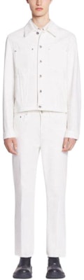 Chaqueta Blanca Clásica de Hombre Lanvin de Manga Larga y Un Solo Botón. RM-JA0003-D076-P2401 Lookbook Chaqueta Blanca Clásica de Hombre Lanvin de Manga Larga y Un Solo Botón. RM-JA0003-D076-P2401